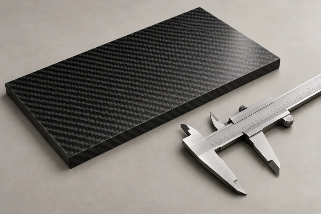 Custom Carbon Fiber Blank Plate — main product reference (concept illustration)